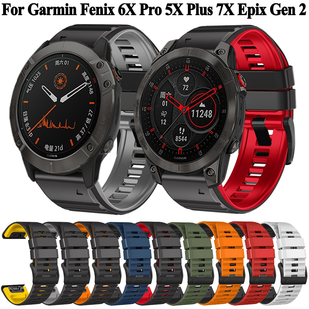 Quickfit 22/26MM Garmin Fenix 6X 6 Pro 7X 7 5 5X ÷ Epix 2 955 945 Ʈ ġ  